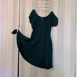 Dark Green Swing Dress